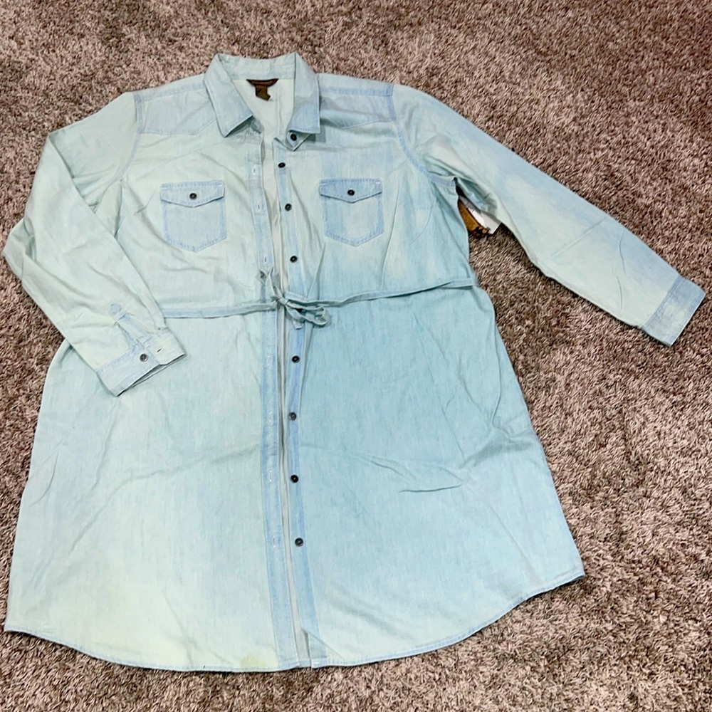 Women’s XL button down dress